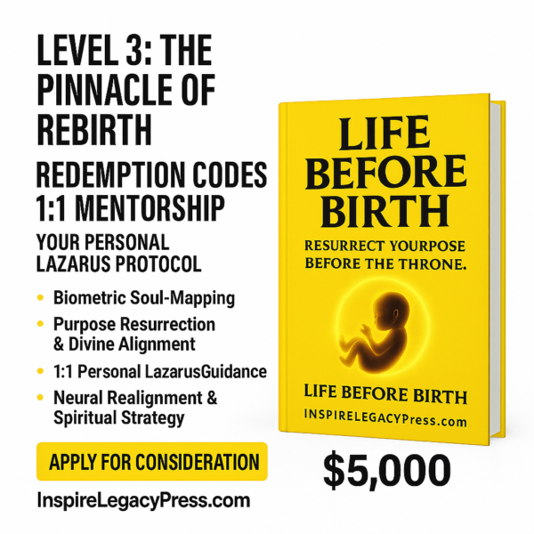 Redemption Codes 1:1 Mentorship  “Resurrect Your Purpose Before the Throne.” 90 Days of Unshakable Inner Healing, Identity Restoration, and Eternal Alignment.